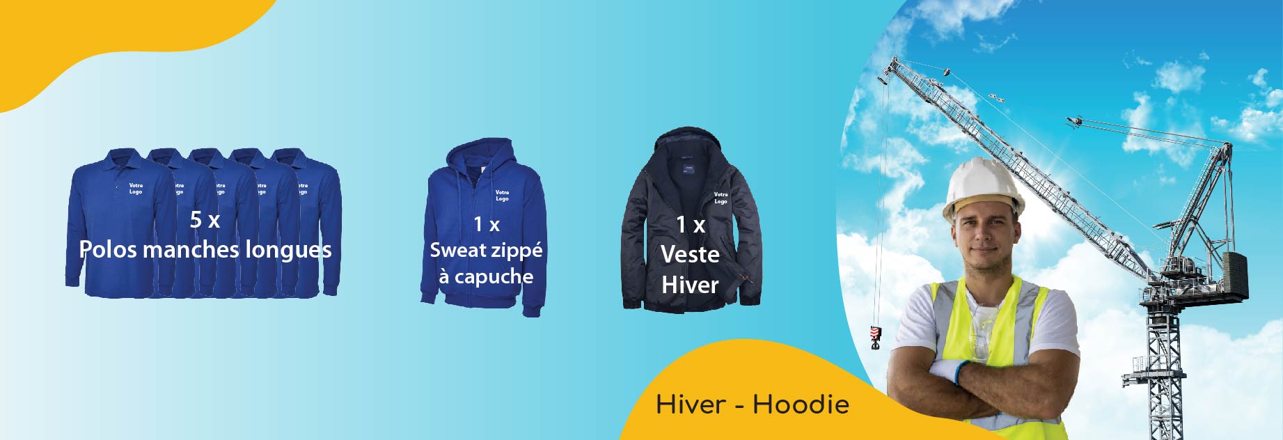 Pack Hiver Hoodie_Banner_FR Pack économique starter T-shirt