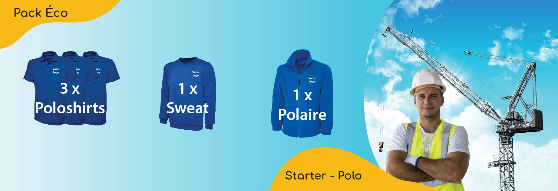 Pack Starter Polo_Banner_FR Pack économique starter T-shirt