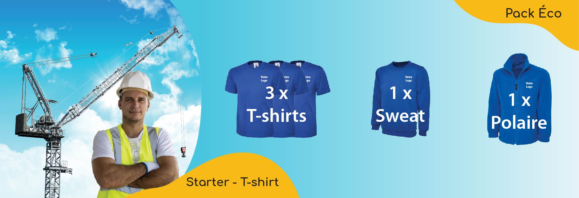 Pack Starter T-shirt_Banner_FR Pack économique starter T-shirt